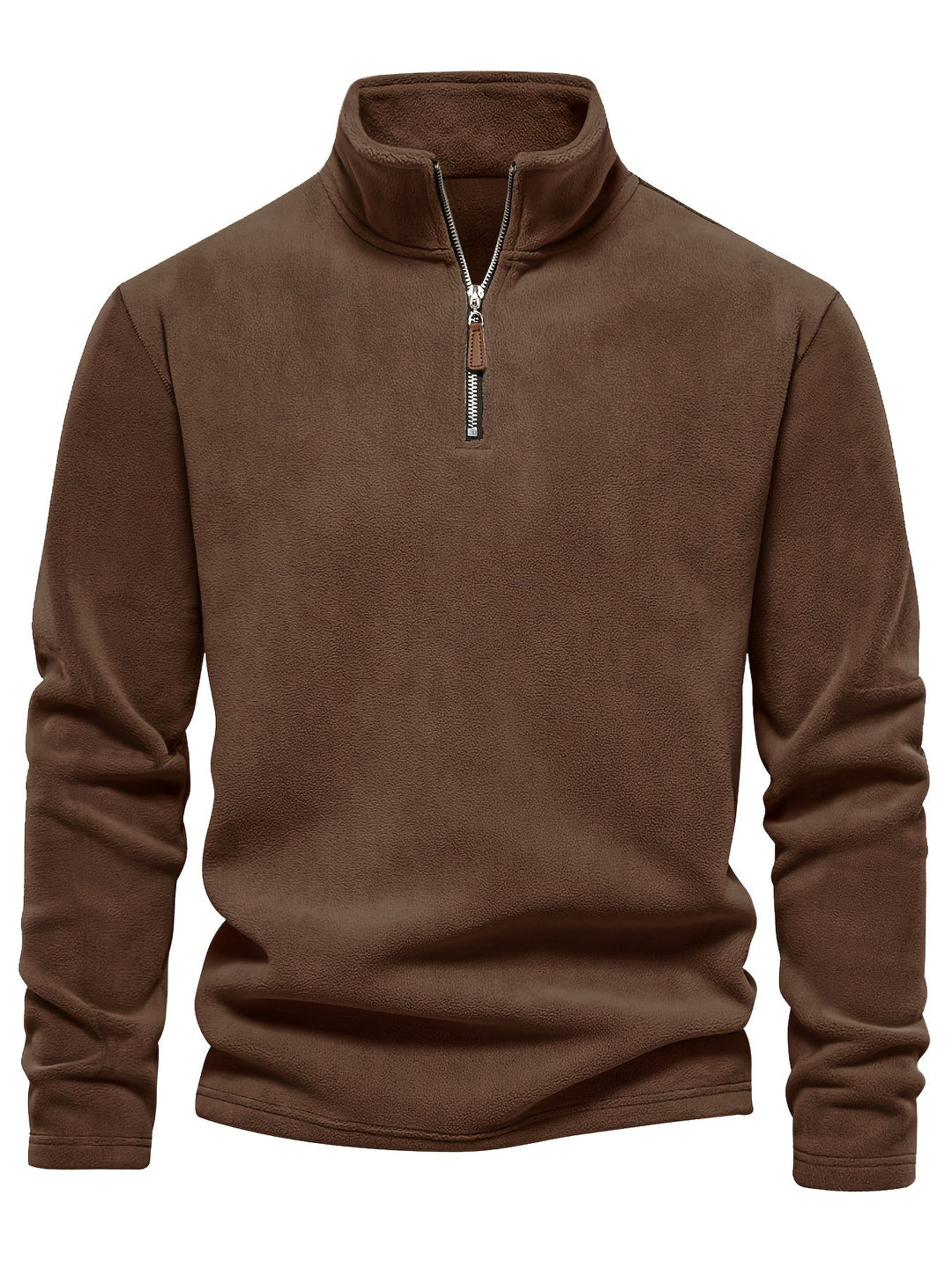 Half-Zip Stand-Collar Pullover