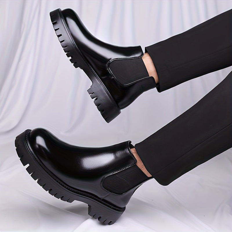 Rugged-Sole Chelsea Boots