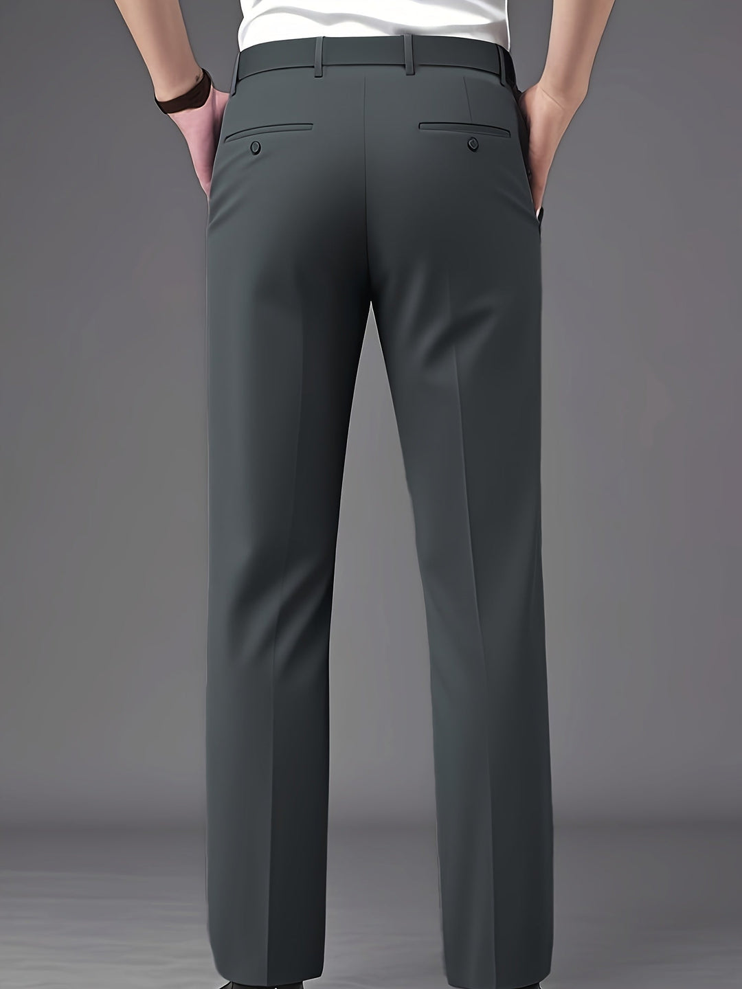 Tailored Straight-Leg Pants