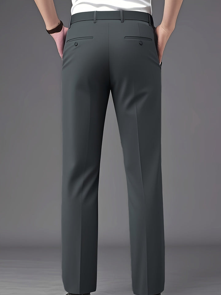 Tailored Straight-Leg Pants