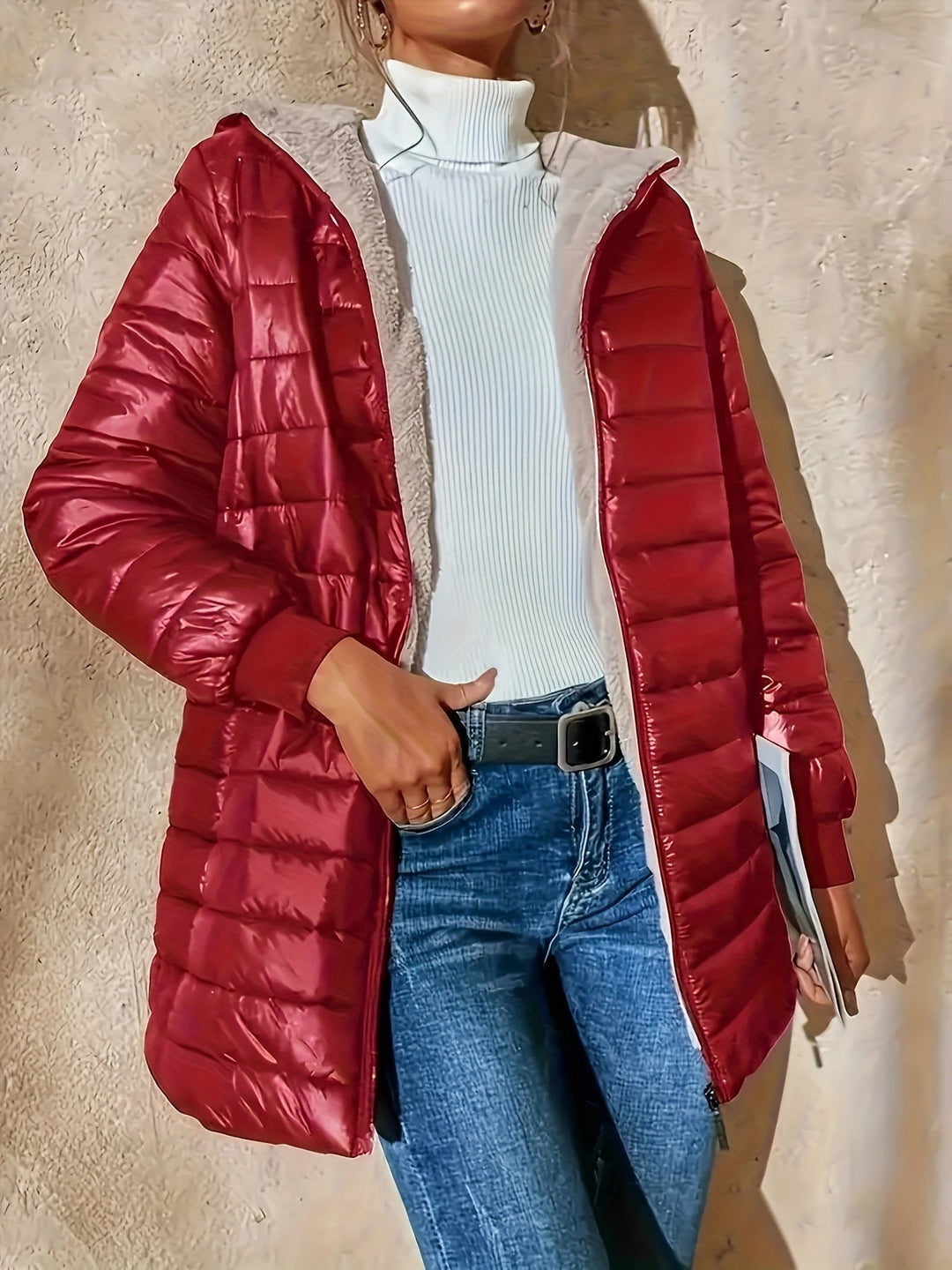 Quilted Longline Coat