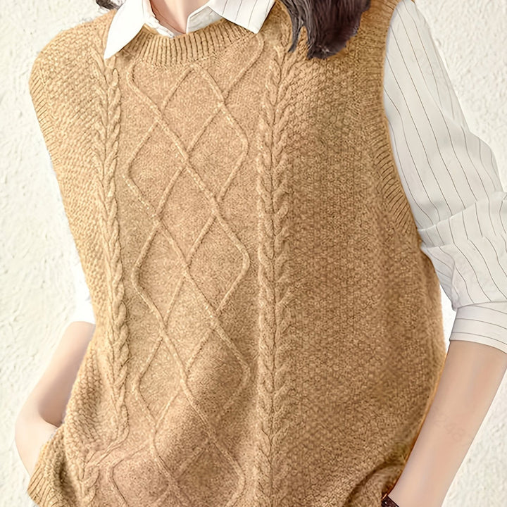 Cable-Knit Sweater Vest