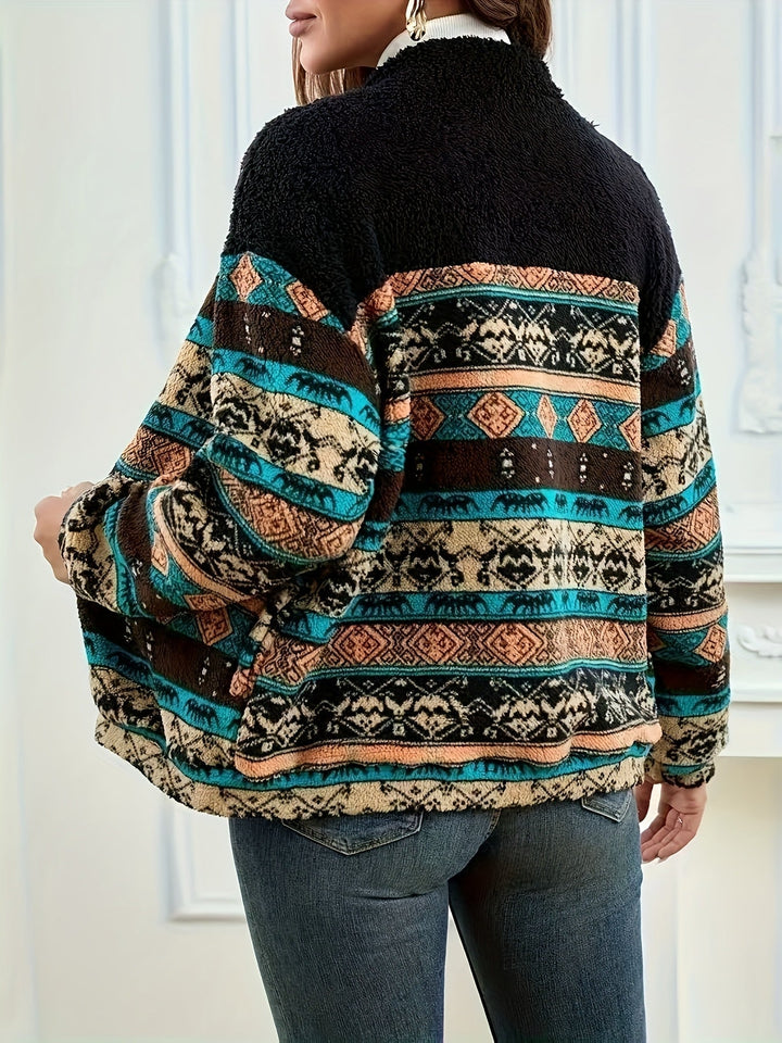 Patterned Zip Jacket