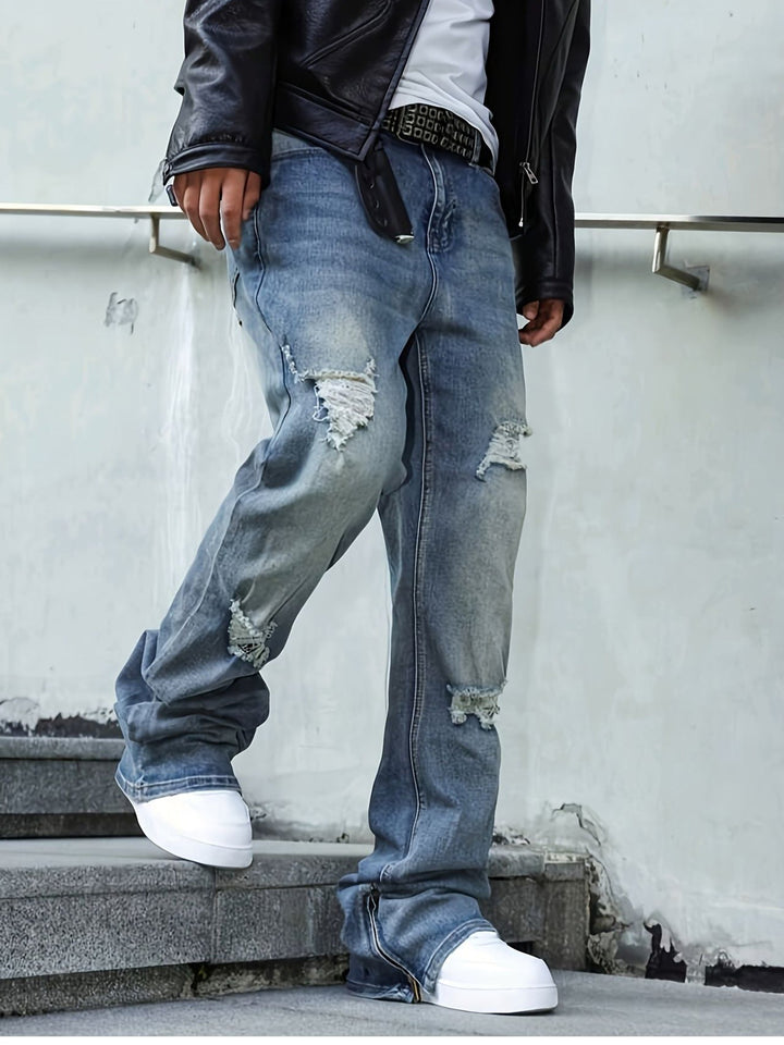Relaxed Straight-Leg Jeans