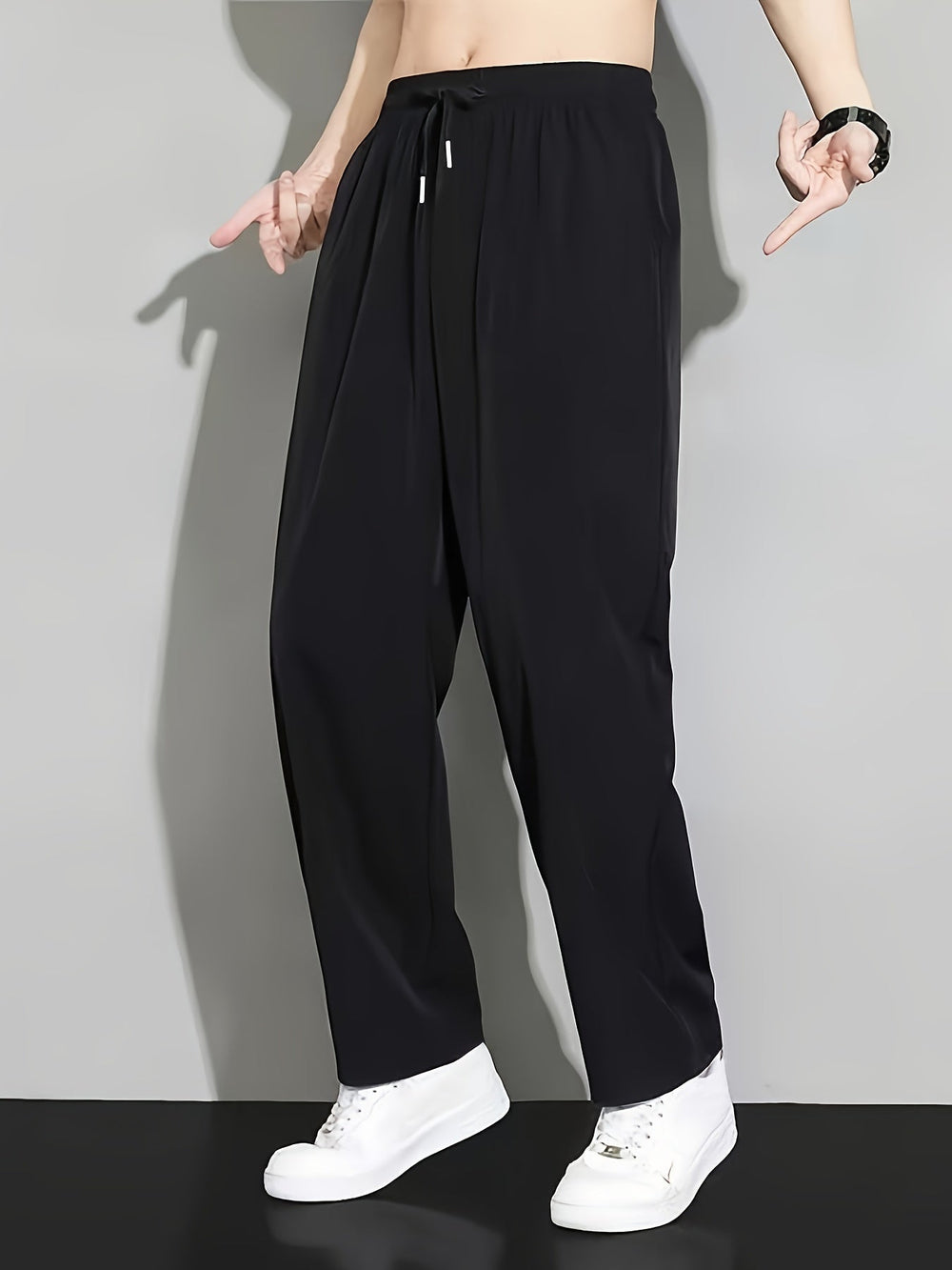 Relaxed Straight-Leg Pants