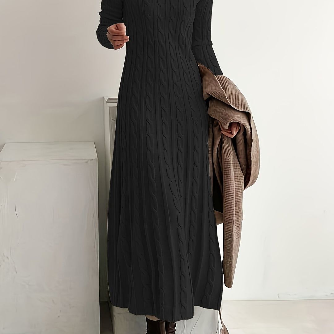 Cable-Knit Maxi Dress