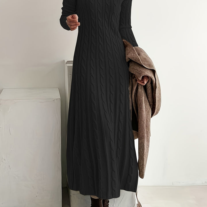 Cable-Knit Maxi Dress