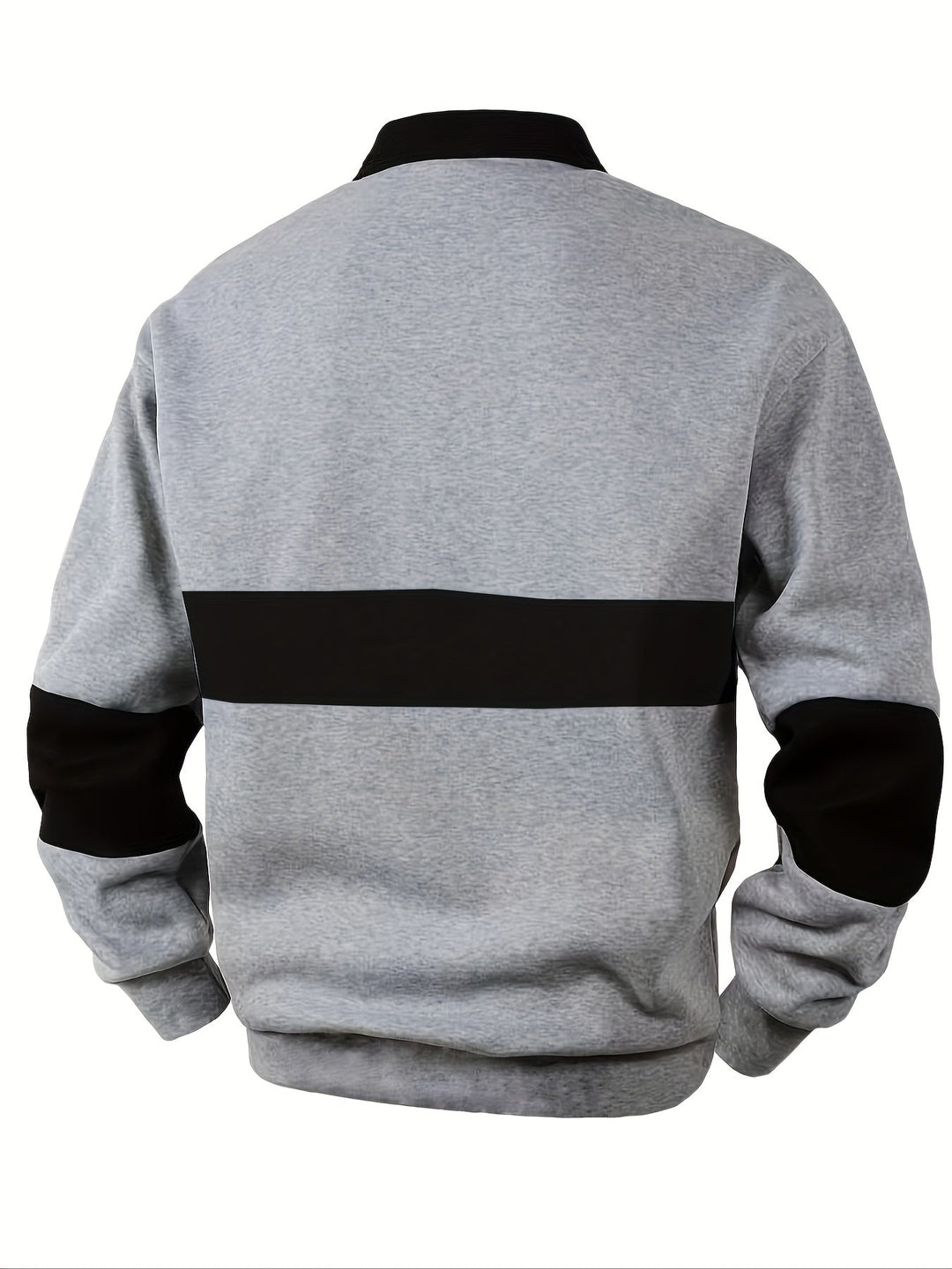 Color-Block Long Sleeve Polo Shirt