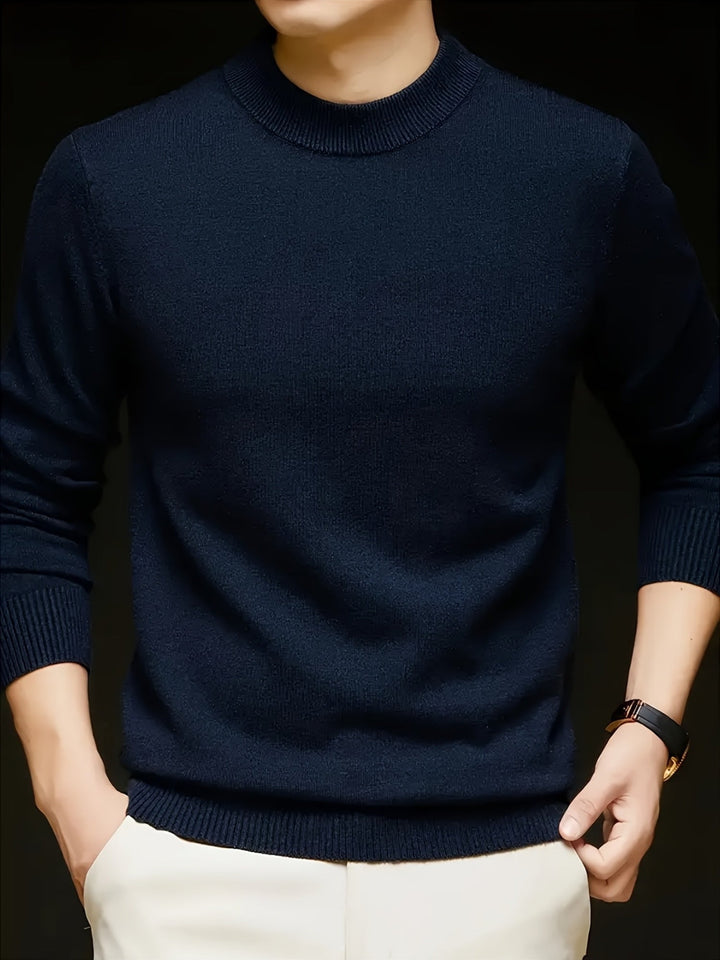 Mock Neck Knit Sweater