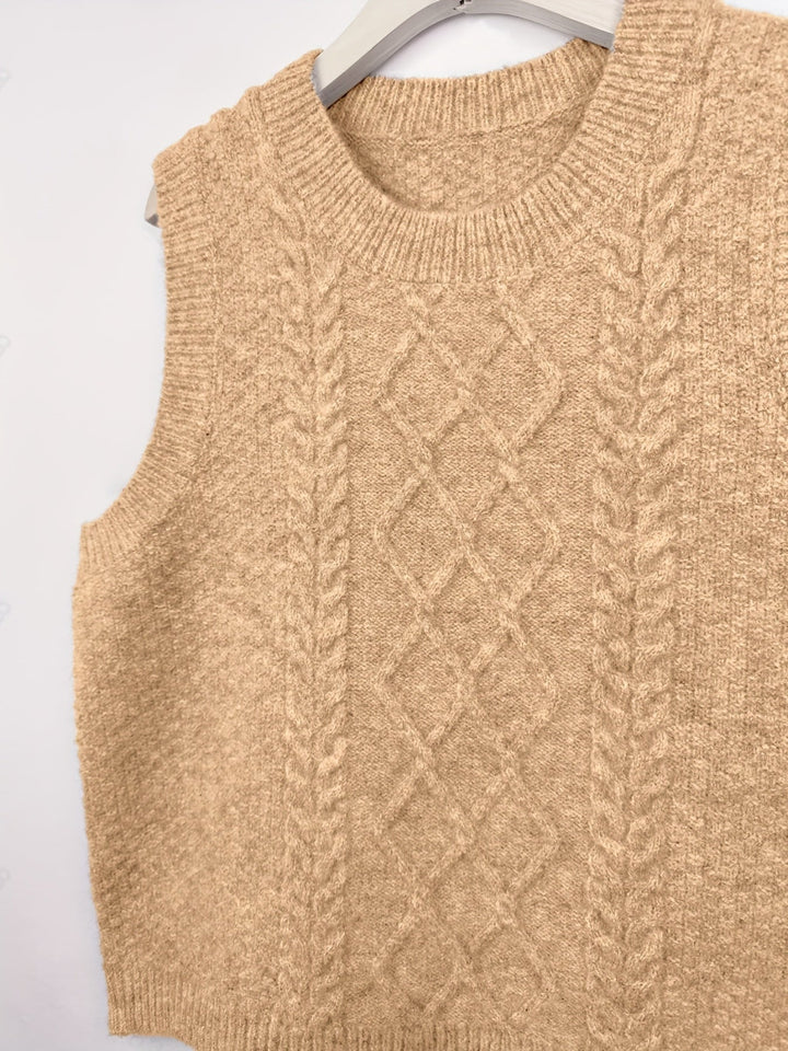 Cable-Knit Sweater Vest