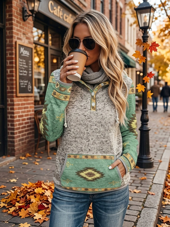 Western-Inspired Hooded Sweatshirt