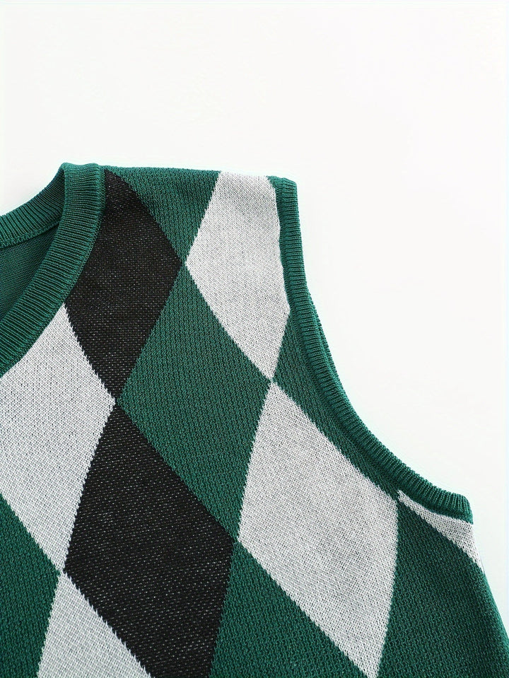 Classic Argyle Sweater Vest
