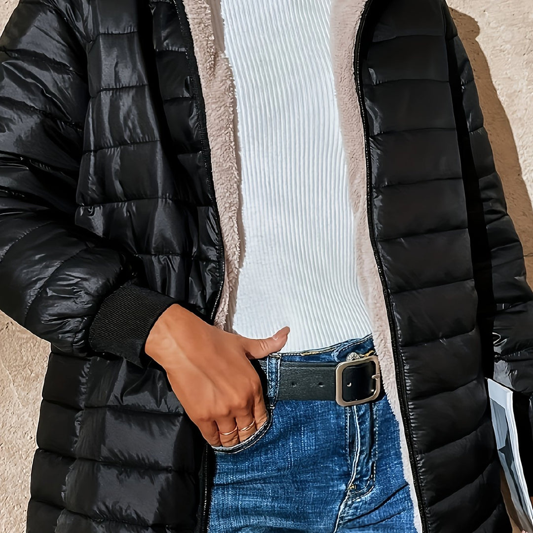 Quilted Longline Coat