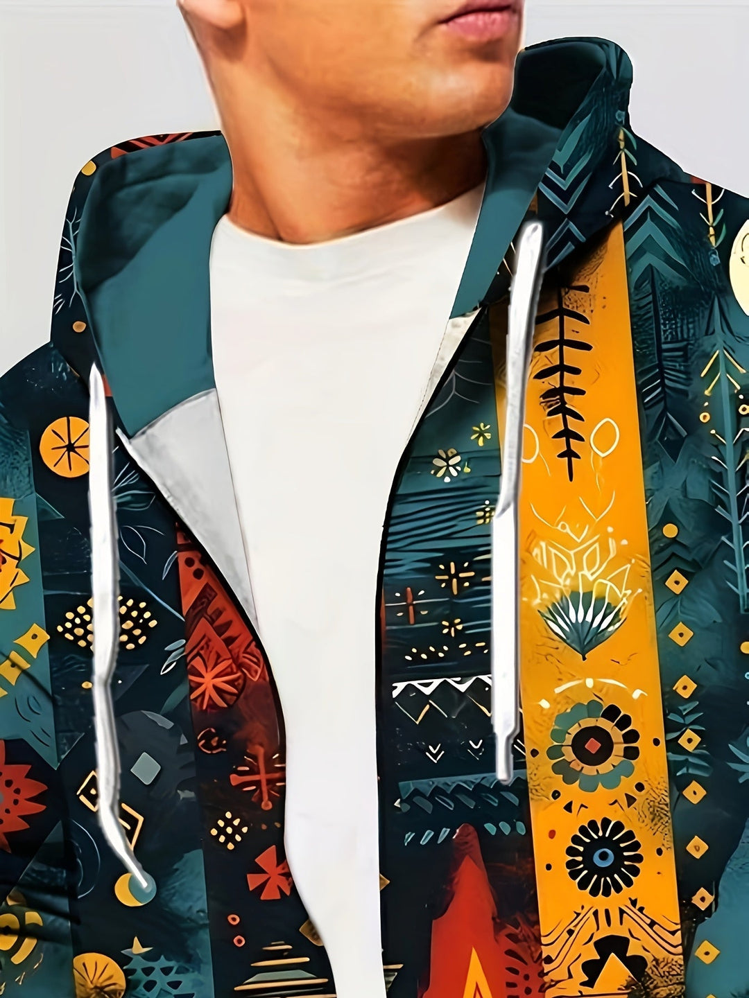 Artful Hooded Jacket