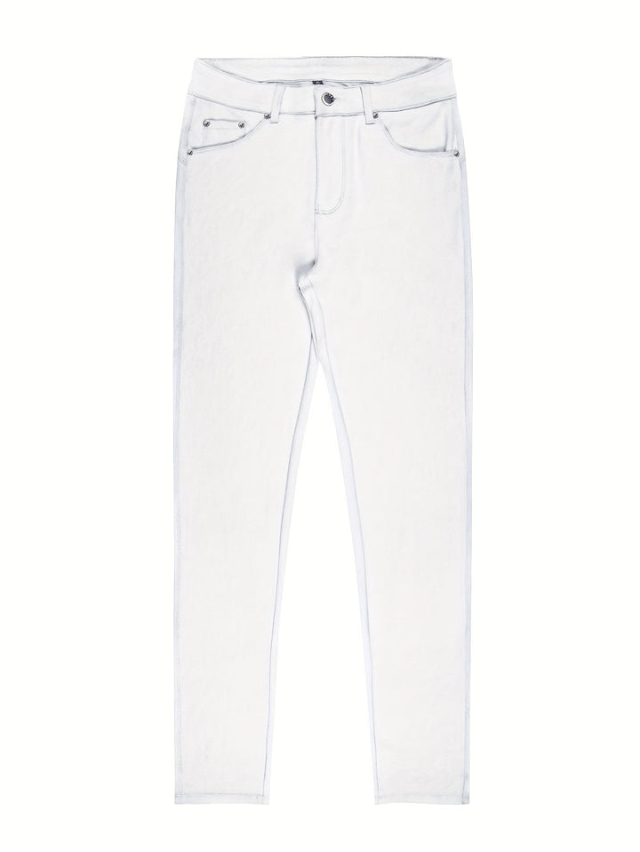High-Waist Skinny Jeans