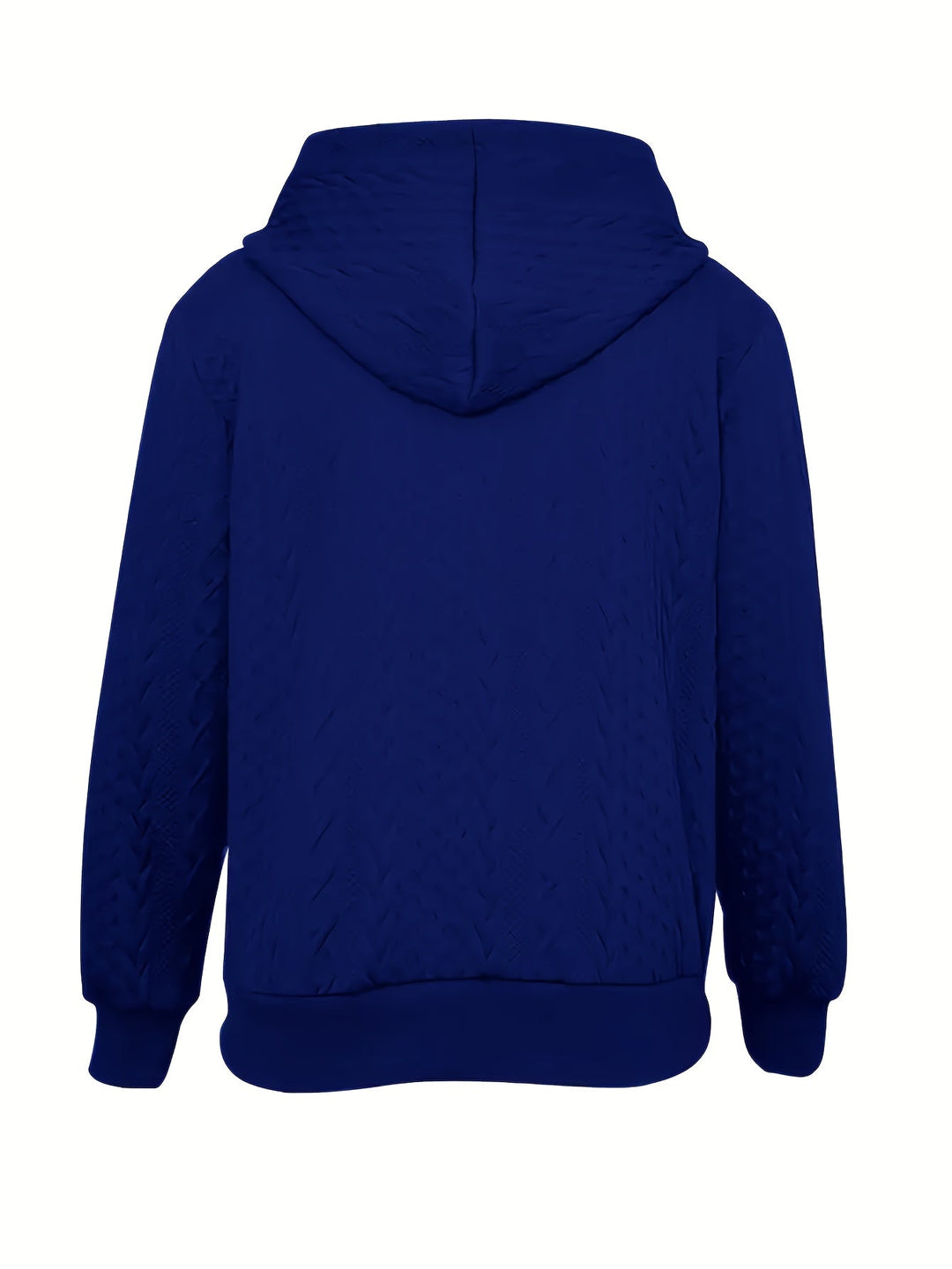Textured Zip-Up Hooded Jacket