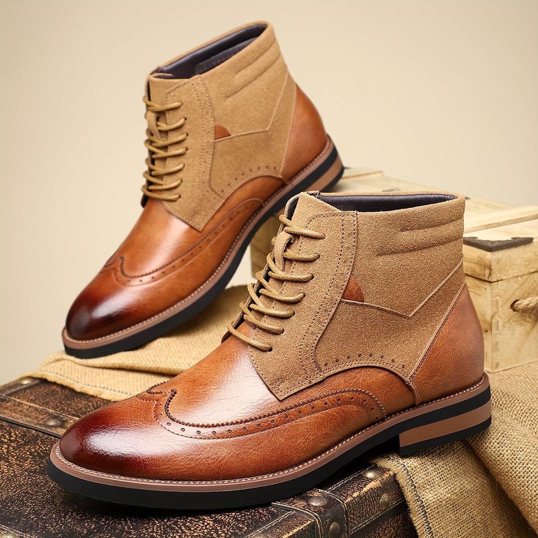 Classic Wingtip Ankle Boots