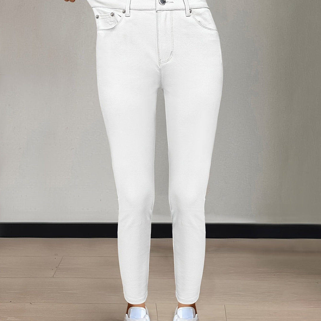 High-Waist Skinny Jeans