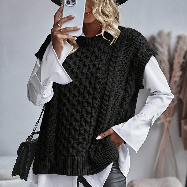 Cable-Knit Sweater Vest
