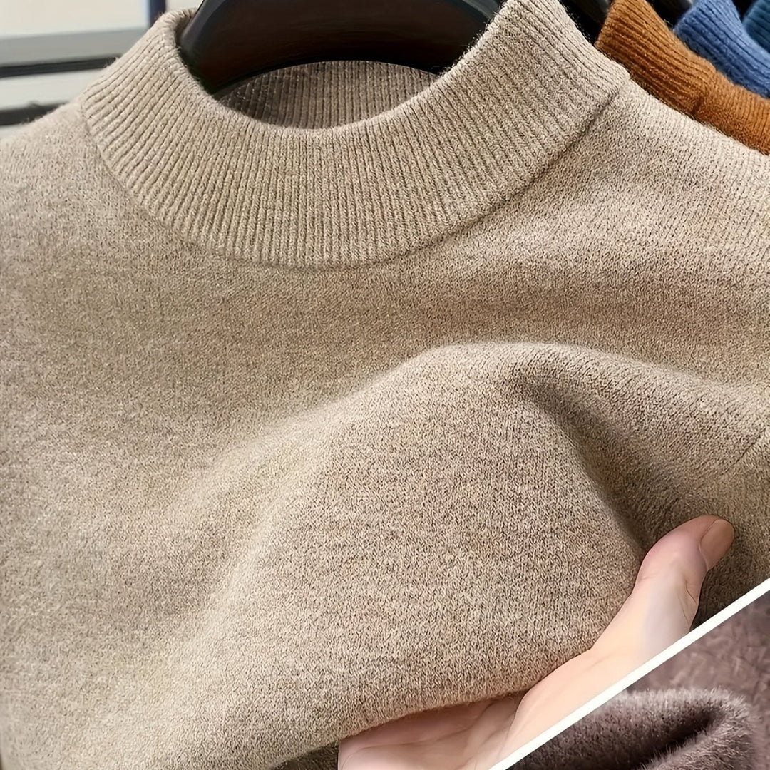 Mock Neck Knit Sweater