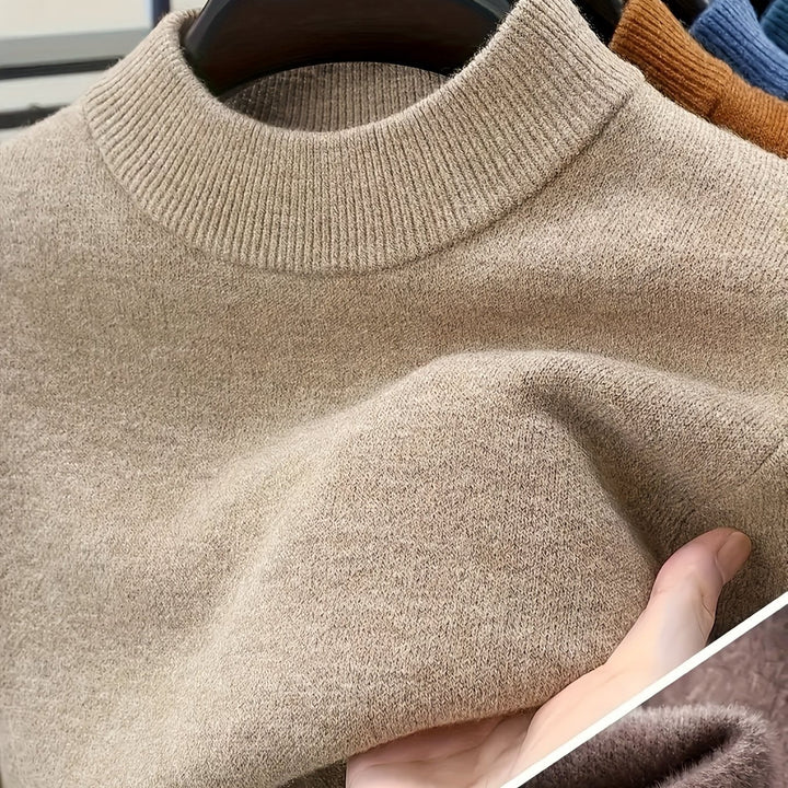 Mock Neck Knit Sweater