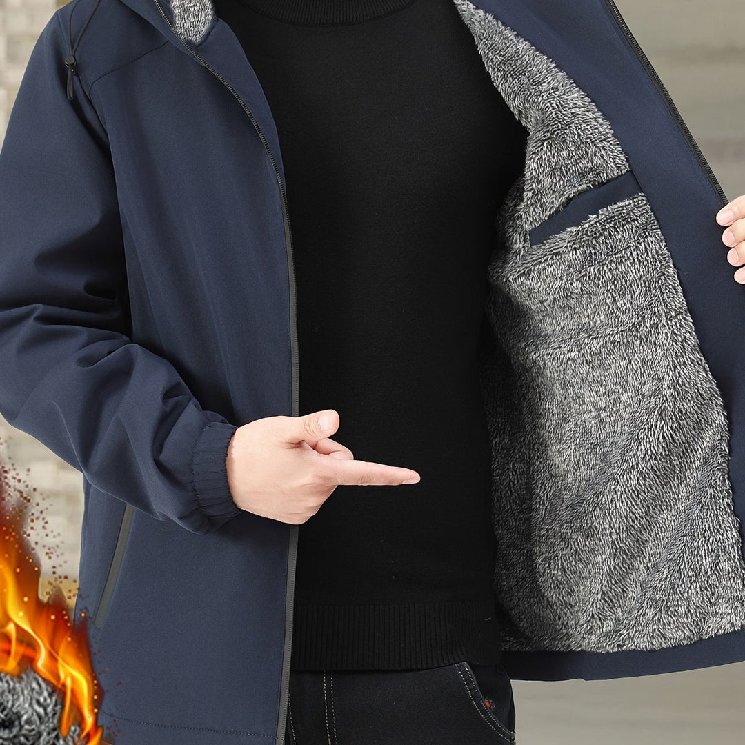 Cozy Fleece-Lined Hooded Jacket