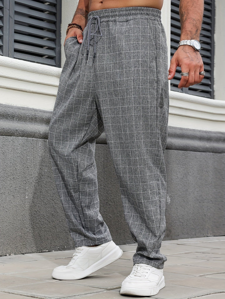 Relaxed Checked Pants
