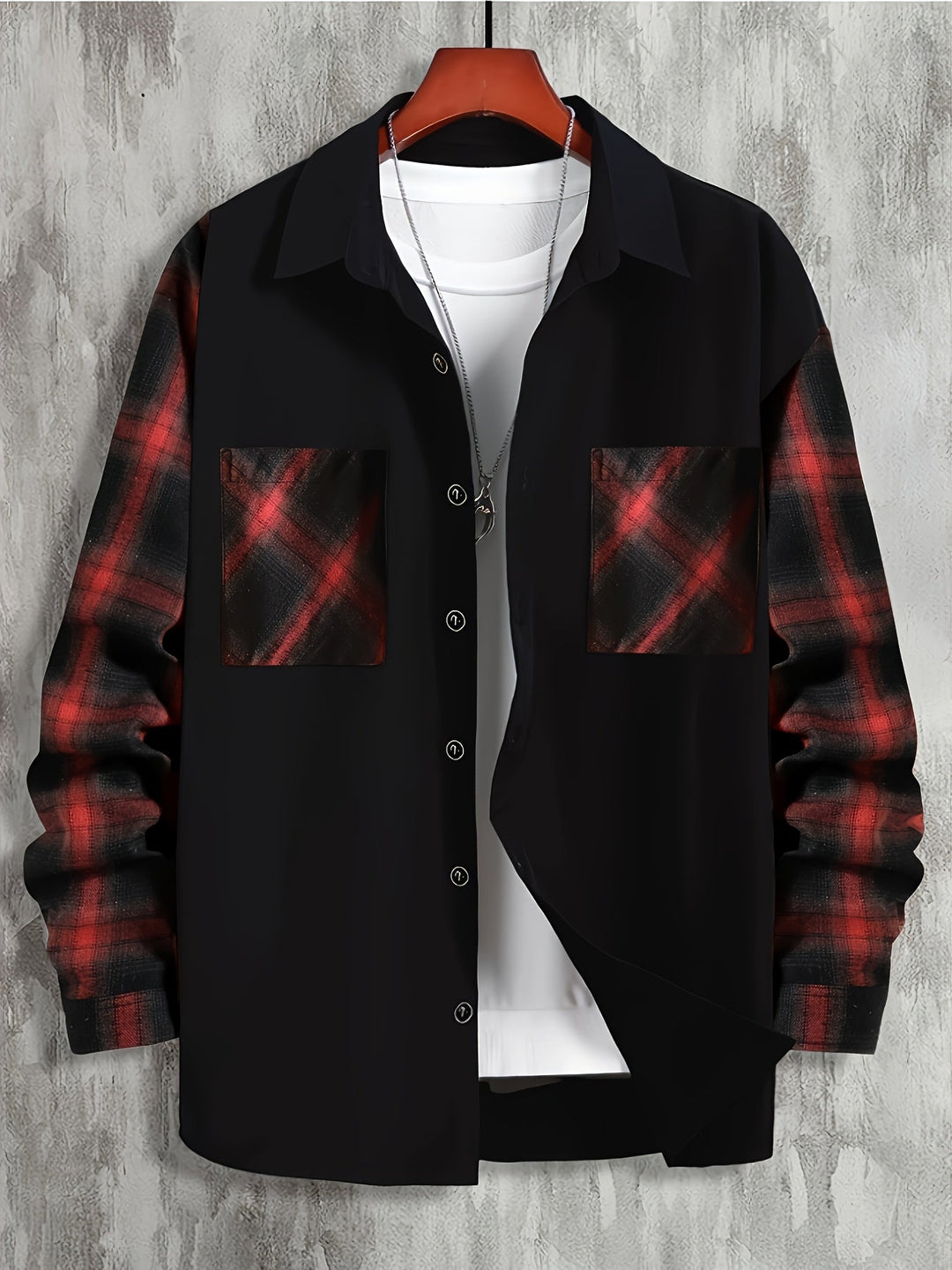 Color-Block Pocket Shirt