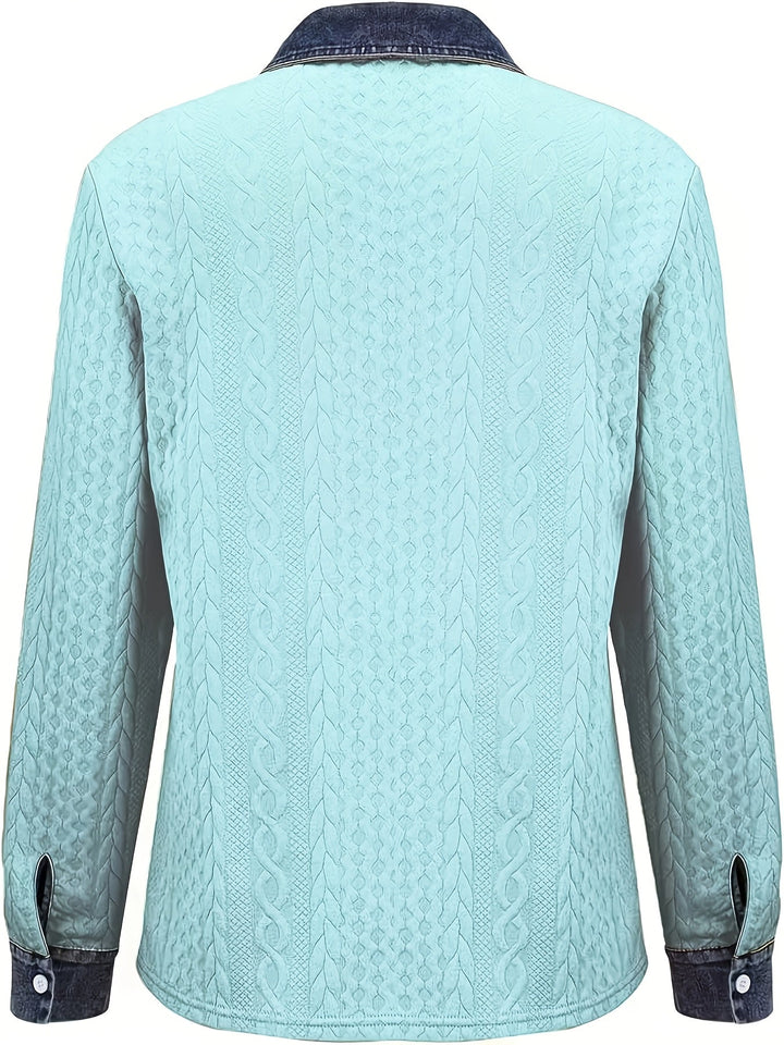 Textured Button-Up Shirt