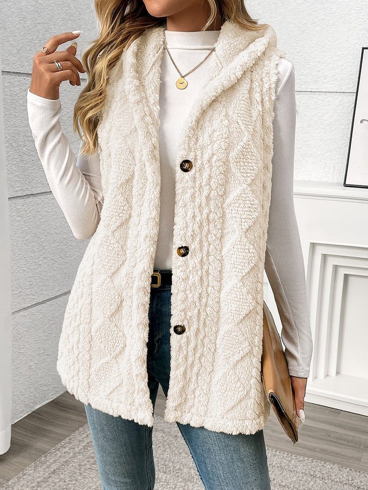 Cozy Hooded Sleeveless Vest