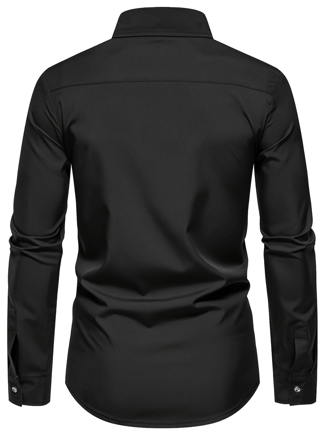 Contrast Trim Button-Up Shirt