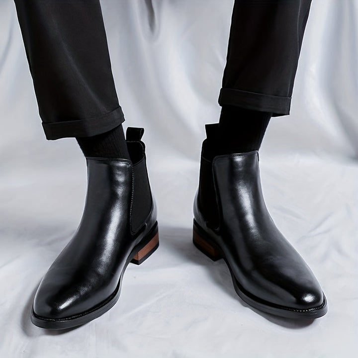 Refined Pointed-Toe Chelsea Boots