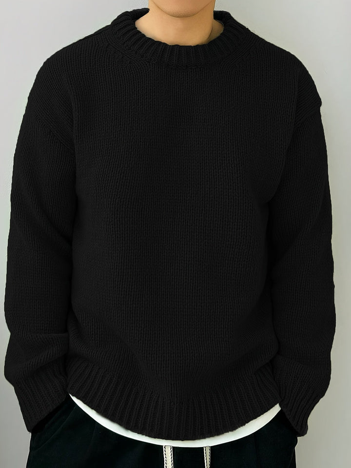 Relaxed Drop-Shoulder Sweater