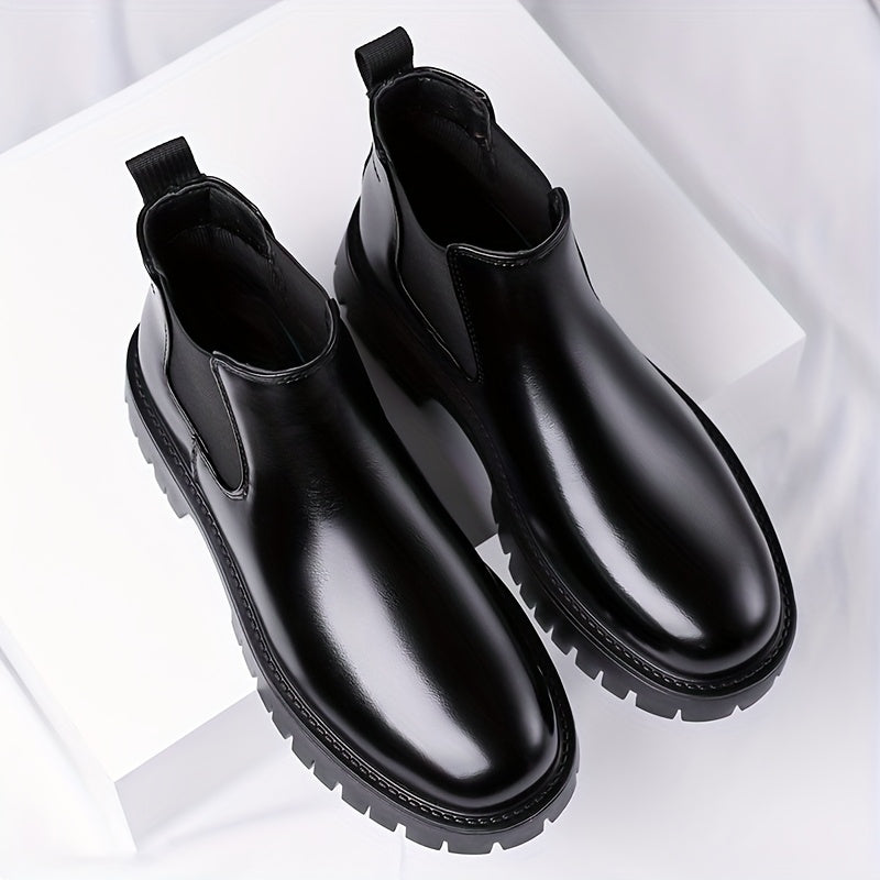 Rugged-Sole Chelsea Boots