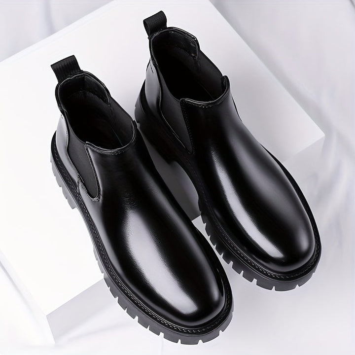 Rugged-Sole Chelsea Boots