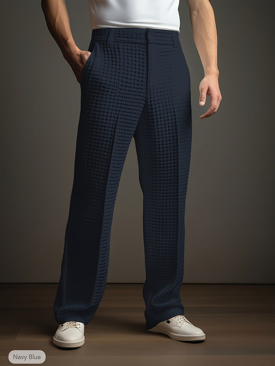 Tailored Straight-Leg Pants