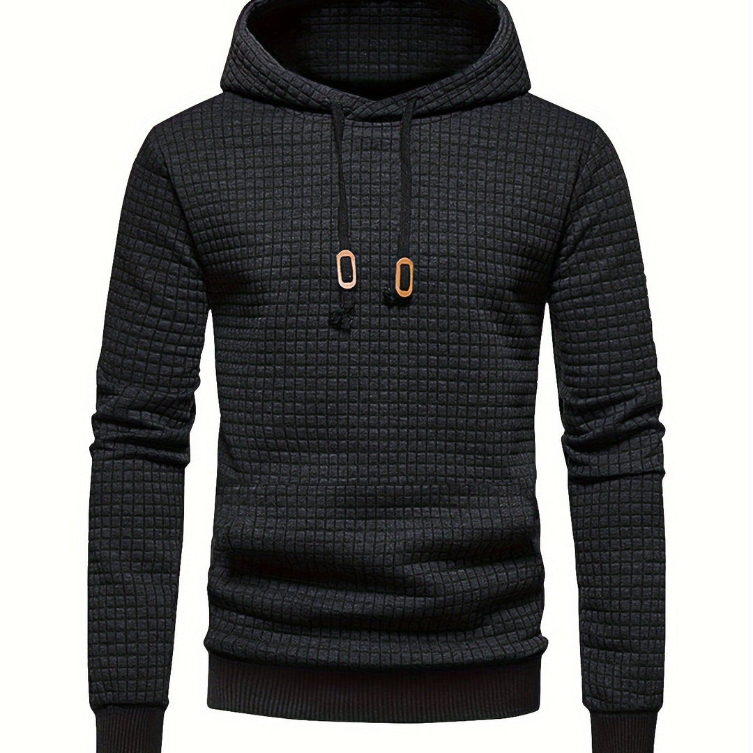 Textured Hooded Pullover