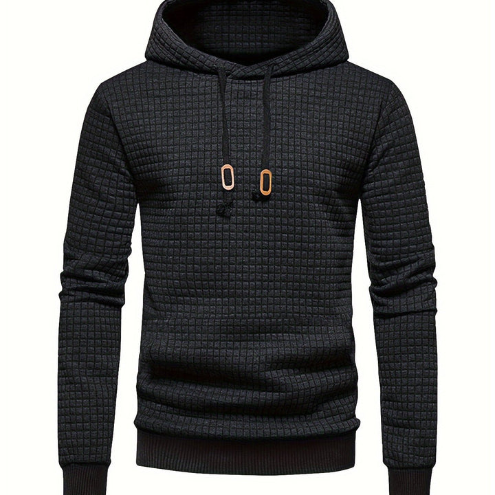 Textured Hooded Pullover