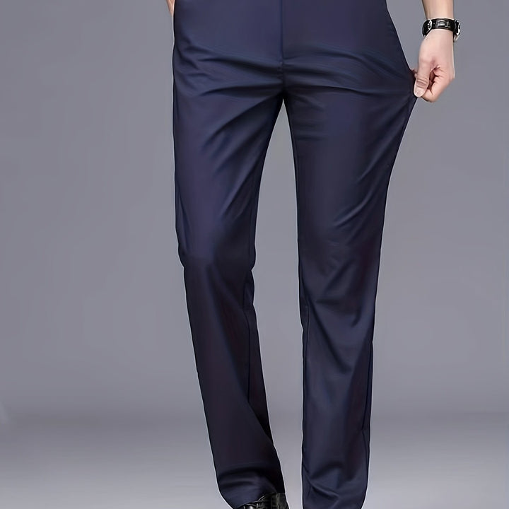 Tailored Straight-Leg Pants
