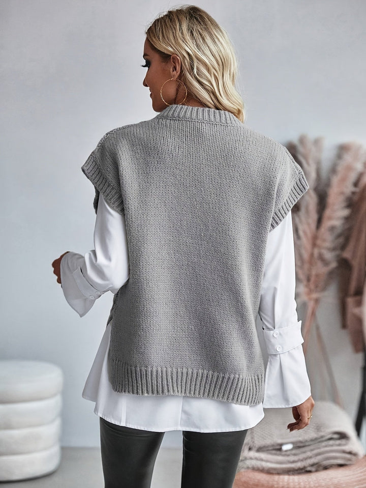 Cable-Knit Sweater Vest