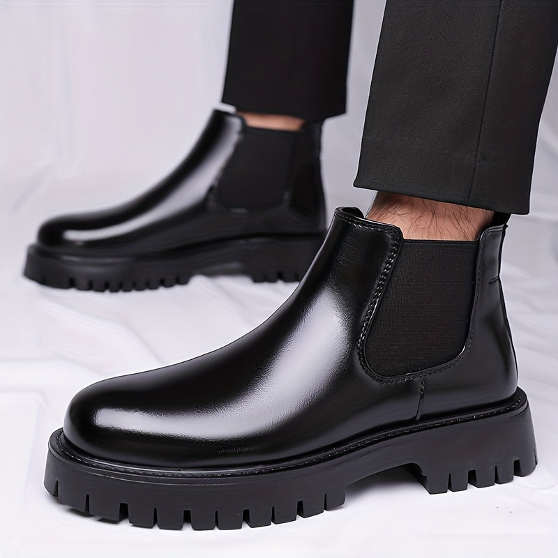 Rugged-Sole Chelsea Boots