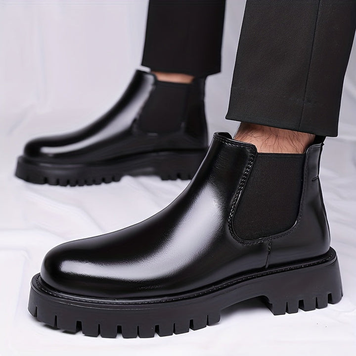 Rugged-Sole Chelsea Boots