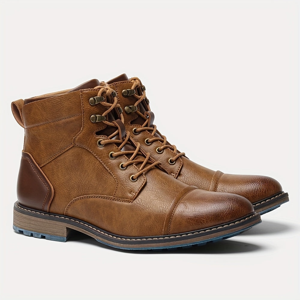 Refined Cap-Toe Ankle Boots