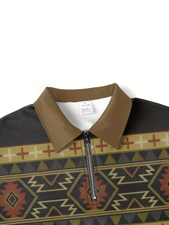 Southwestern Half-Zip Pullover