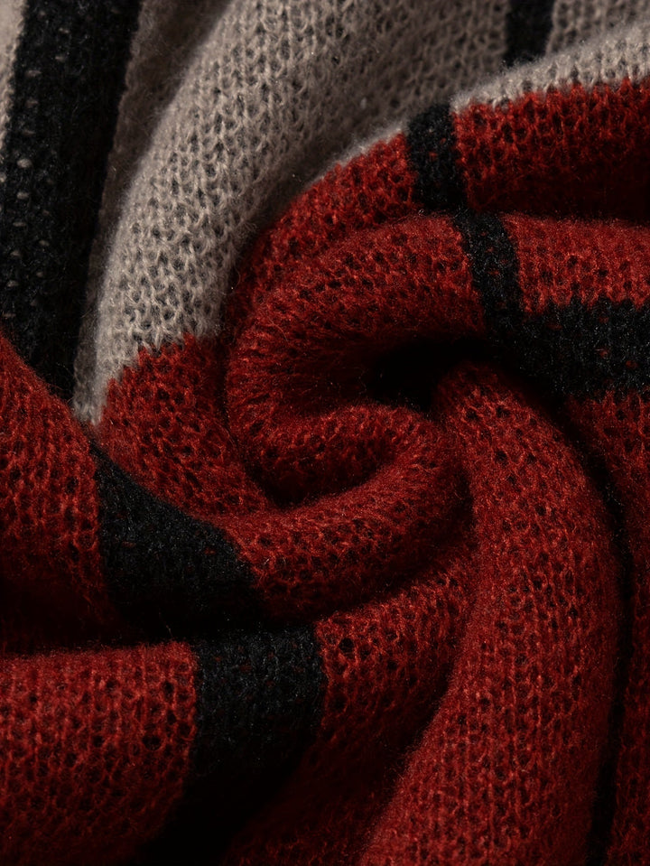 Color Block Knit Sweater