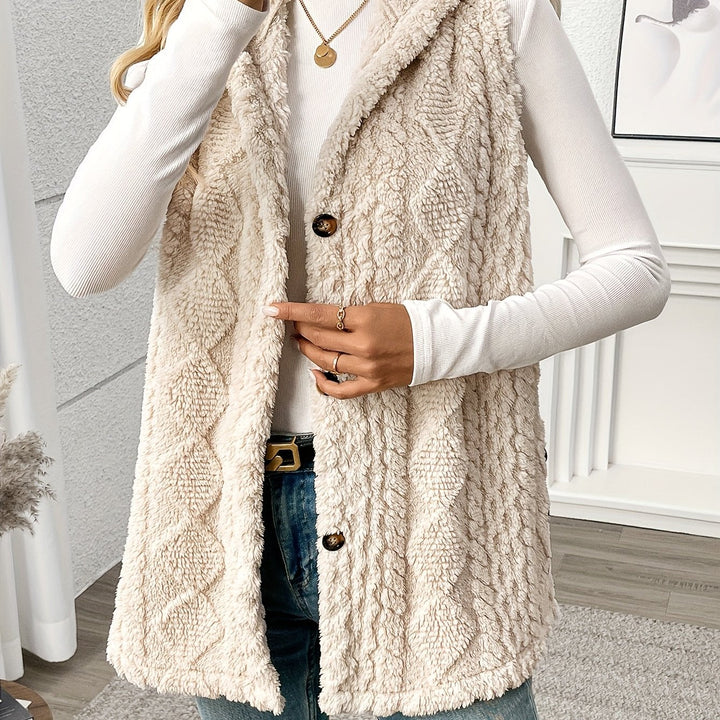 Cozy Hooded Sleeveless Vest
