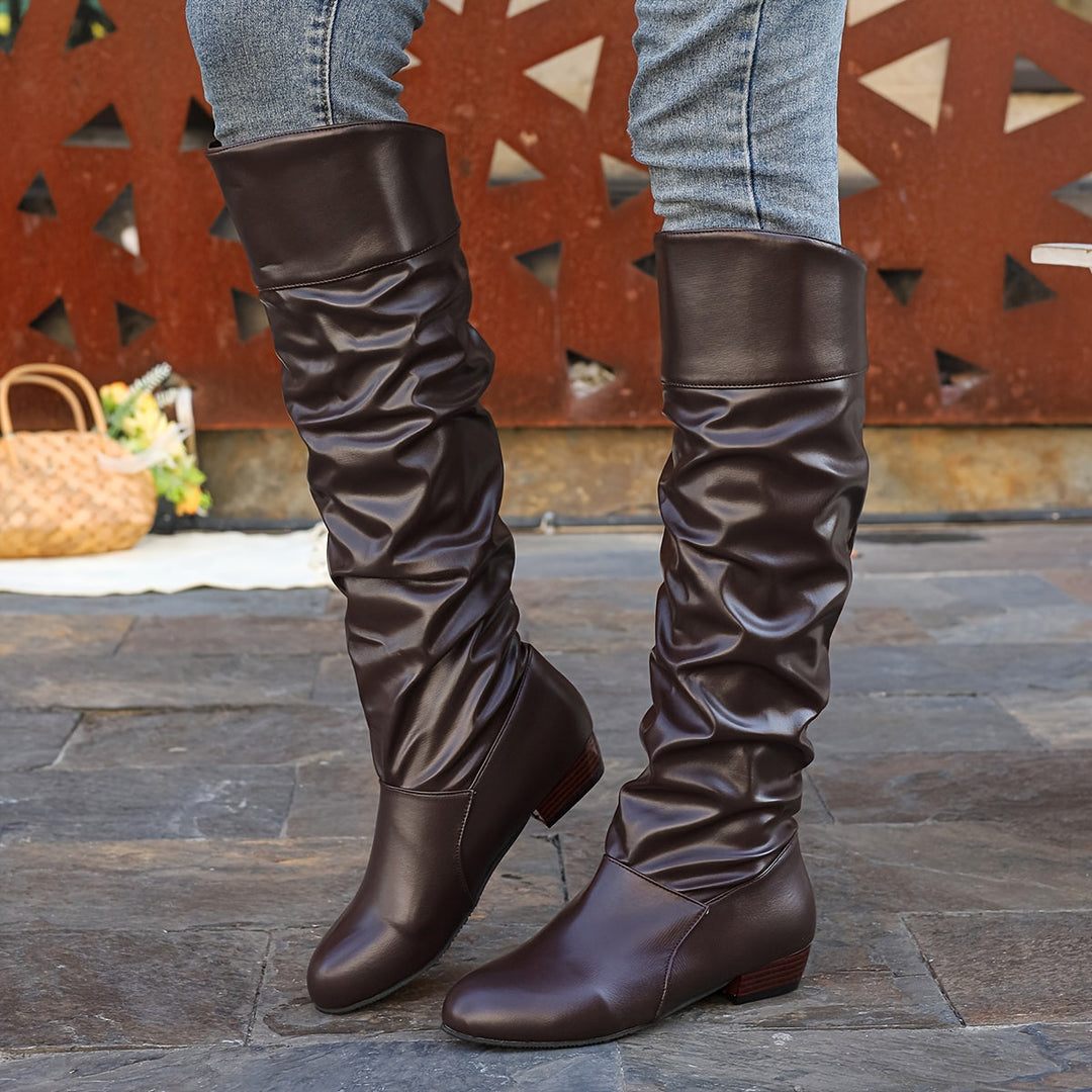 Slouch Knee-High Boots