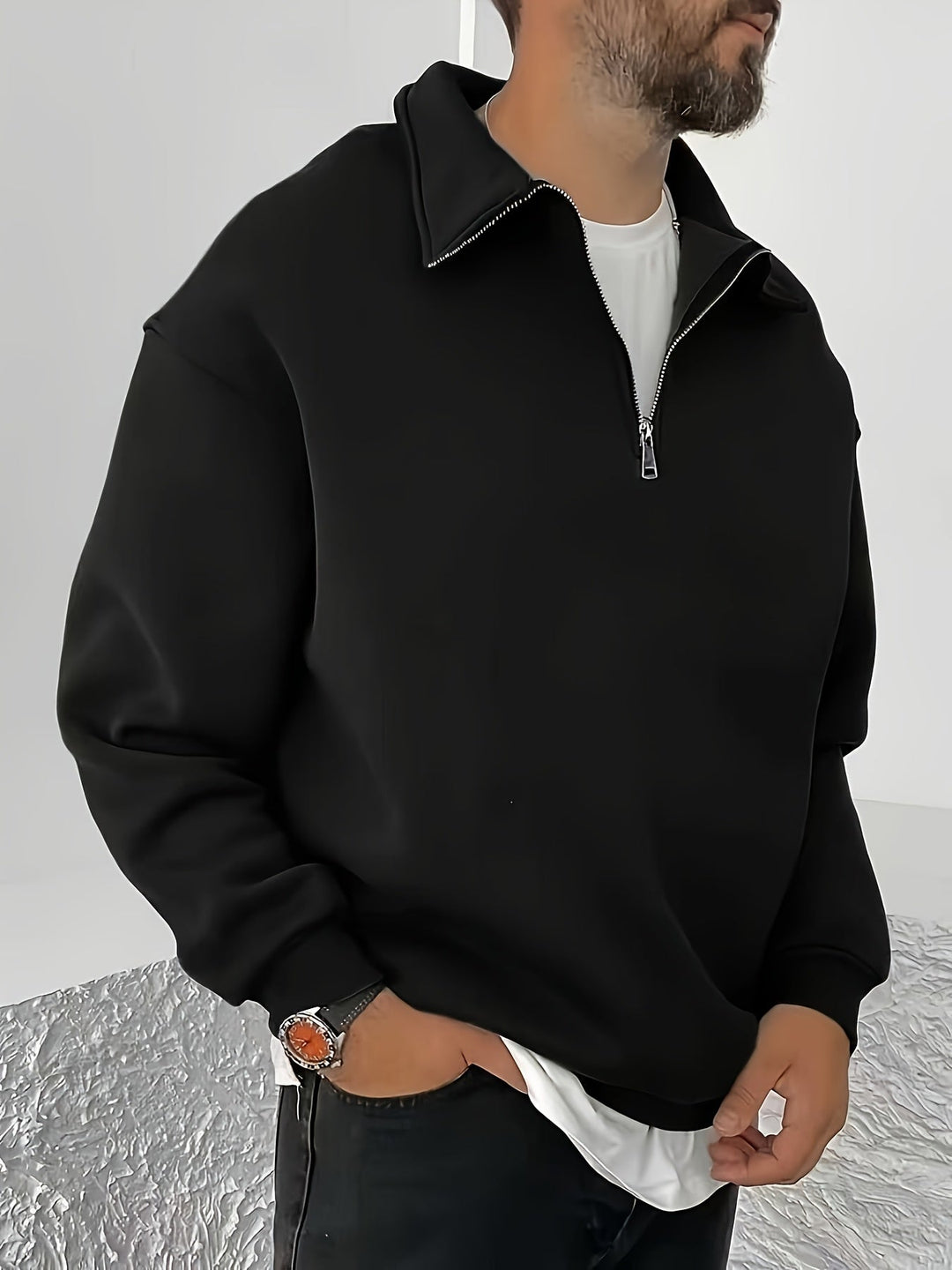 Cozy Half-Zip Sweatshirt