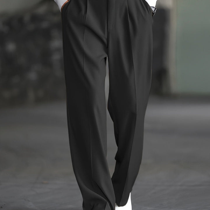 Relaxed Wide-Leg Dress Pants