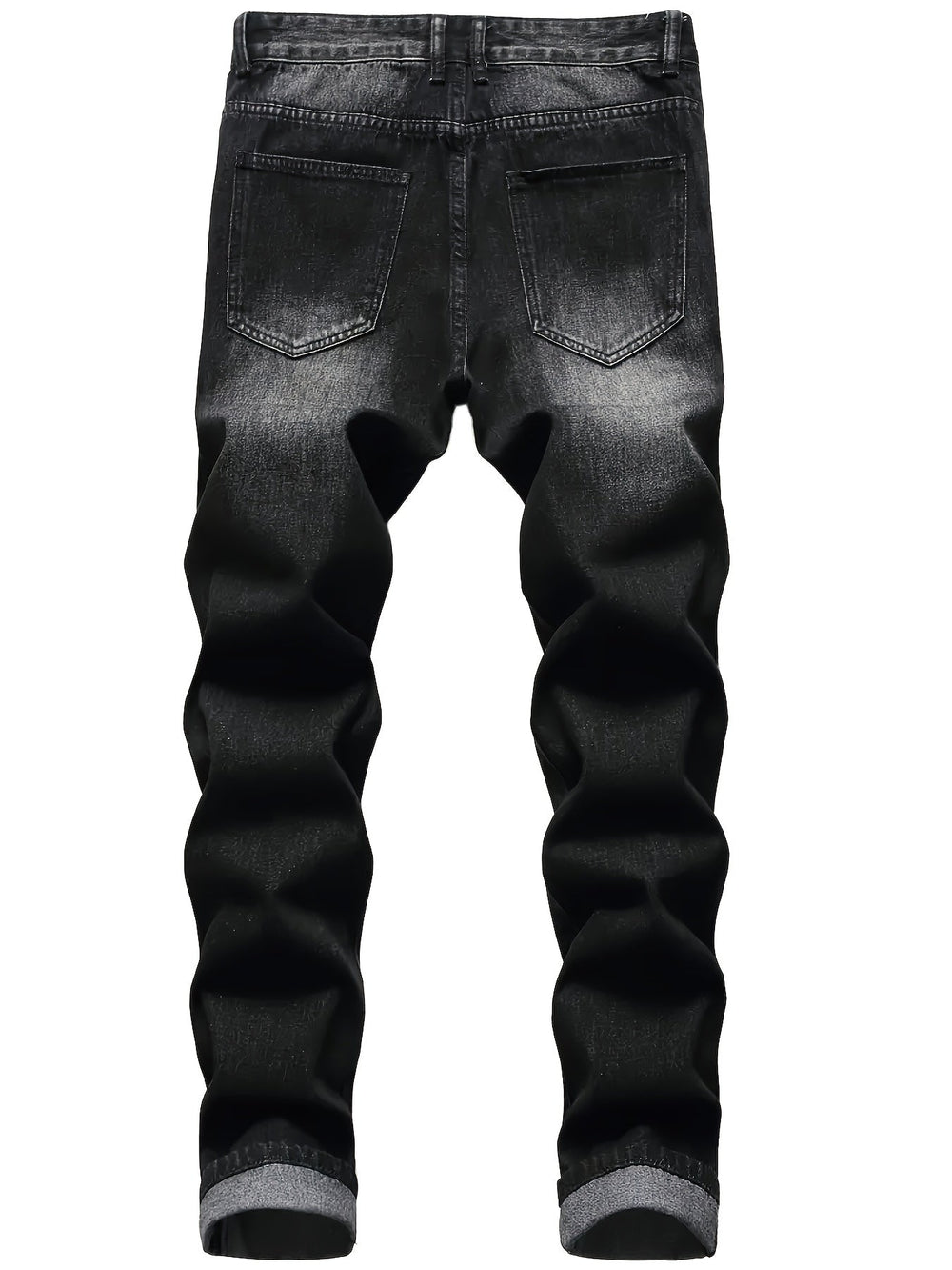 Rugged Straight-Leg Jeans